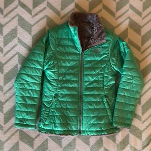 North face mossbud reversible coat